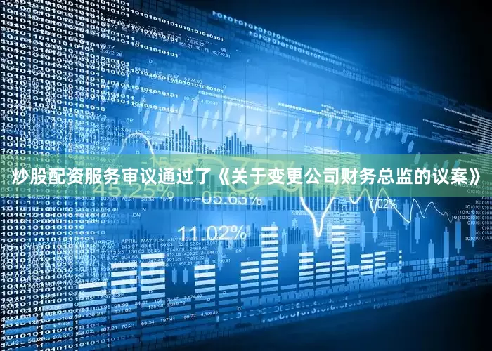 炒股配资服务审议通过了《关于变更公司财务总监的议案》